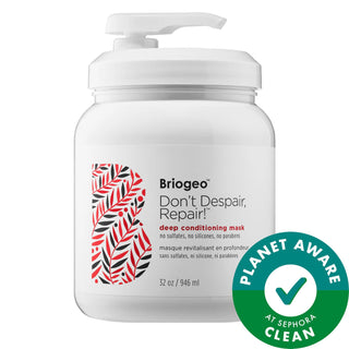 Briogeo Don't Despair, Repair! Deep Conditioning Hair Mask: Repair Damaged Hair, Prevent Breakage, Moisturize & Strengthen - Natural, Cruelty-Free Briogeo Deep Conditioning Hair Mask: Repair & Hydrate deep conditioning hair mask, hair repair mask, damaged hair treatment, dry hair mask, natural hair mask, silicone-free hair mask, cruelty-free hair mask, hair breakage treatment, protein hair mask, moisturizing hair mask, hair mask, hair treatment, dry hair, damaged hair, brittle hair, over-processed hair, pla