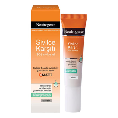 Neutrogena Acne Treatment Gel - SOS Spot Treatment for Acne & Blemish Control | Daily Anti-Acne Gel, Skin Clearing Formu
