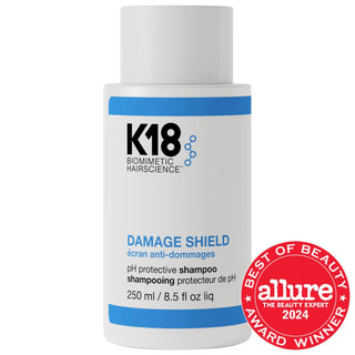 DAMAGE SHIELD pH Protective Shampoo - Color-Safe, Anti-Frizz, Gluten-Free & Cruelty-Free Hair Care DAMAGE SHIELD pH Protective Shampoo - Color Safe & Anti-Frizz color-safe shampoo, pH-balanced shampoo, damage repair shampoo, anti-frizz shampoo, gluten-free hair care, cruelty-free shampoo, hair care, shampoo, sulfate-free shampoo, color-treated hair, damaged hair, frizzy hair, hair health, scalp health, microbiome-certified, K18PEPTIDE™, Plant-Derived Surfactants