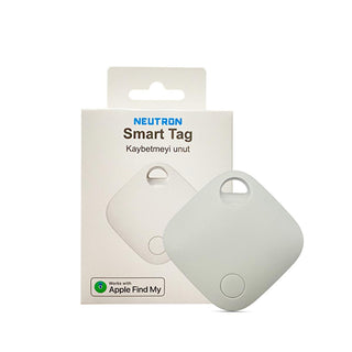 neutron smart tag tracking device front view, neutron smart tag tracking device with iPhone Neutron Smart Tag - Find My Device Tracker | iPhone Compatible Neutron Smart Tag - Find My Device Tracker neutron, smart-tag, iPhone-tracker, tech-gadgets, tracking-device, lost-item-finder, ai-generated, compact-device, everyday-essentials, find-my-device