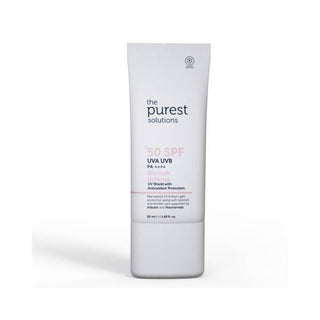The Purest Solutions SPF50+ Blemish Defense Sunscreen: Fade Dark Spots, Even Skin Tone, & UV Protection - Arbutin & Niacinamide Infused The Purest Solutions SPF50 Sunscreen: Blemish & Dark Spot Defense SPF50 sunscreen, blemish defense sunscreen, sunscreen for dark spots, niacinamide sunscreen, arbutin sunscreen, antioxidant sunscreen, UV protection sunscreen, hyperpigmentation sunscreen, The Purest Solutions sunscreen, sunscreen for even skin tone, sunscreen, blemish control, dark spot treatment, hyperpigme