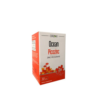 Orzax Ocean Picozinc Dietary Supplement - 30 Tablets for Immune System Support Orzax Ocean Picozinc - Zinc Supplement for Immune Support Zinc Supplement, Dietary Enhancer, Immune System Support, Picozinc, Orzax Ocean, Dietary Supplement, Health Supplements, Immune Health, Zinc Deficiency, Nutritional Support, Wellness Products