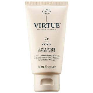 Virtue 6-in-1 Vitamin E Hair Smoothing Styler: Heat Protection, Anti-Frizz, Shine Enhancer & Damaged Hair Repair - Vegan & Cruelty-Free Virtue Hair Styler: Heat Protection & Shine | Vegan & Cruelty-Free Vitamin E hair styler, hair smoothing cream, heat protection hair, vegan hair styling products, cruelty-free hair cream, anti-frizz hair cream, hair shine enhancer, damaged hair repair treatment, Alpha Keratin hair product, hair styling cream for fine hair, hair styling cream, hair cream, heat protectant, ve