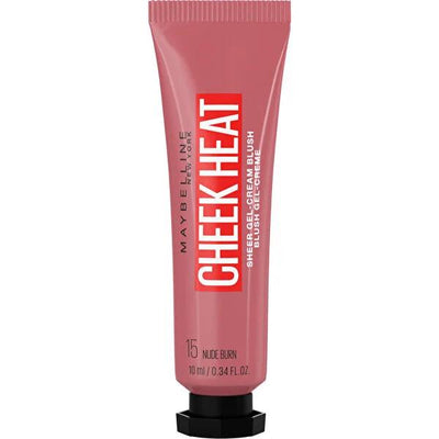 Maybelline Cheek Heat Likit Allõk 15 Nude Burn Blush - Creamy, Buildable Color for Natural-Looking Flush