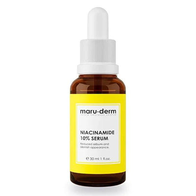 Maruderm 10% Niacinamide Serum with Hyaluronic Acid & Panthenol - Brightening, Hydrating, Paraben-Free Skincare for Smoo