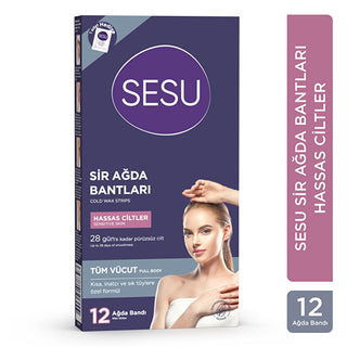 Sesu Sensitive Skin Wax Strips - Gentle Hair Removal for Short Hair, Easy to Use, Sugar-Free Formula Sesu Sensitive Skin Wax Strips - Gentle & Easy Hair Removal sensitive skin wax strips, easy hair removal, sugar-free wax, gentle hair removal for sensitive areas, wax strips for short hair, Sesu, hair removal for women, sensitive skin care, waxing strips, body hair removal, smooth skin, hair removal solution, beauty products for sensitive skin