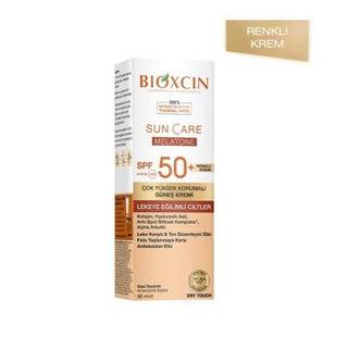 bioxcin colored sunscreen bottle, bioxcin sunscreen application on skin, bioxcin spf 50 sunscreen swatch Bioxcin SPF 50+ Colored Sunscreen - For Spot-Prone Skin | 50 ml Bioxcin SPF 50+ Colored Sunscreen for Spot-Prone Skin bioxcin, sunscreen, spf50, colored-sunscreen, spot-prone-skin, skin-care, sun-protection, anti-aging, moisturizing, ai-generated