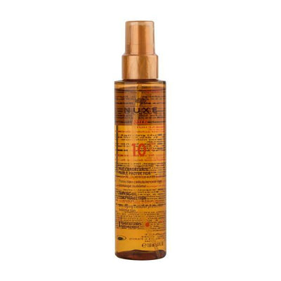 Nuxe Sun Bronzing Oil SPF10: Nourishing Tanning Oil for Face & Body, Water Resistant, Paraben & Silicone Free - Achieve 