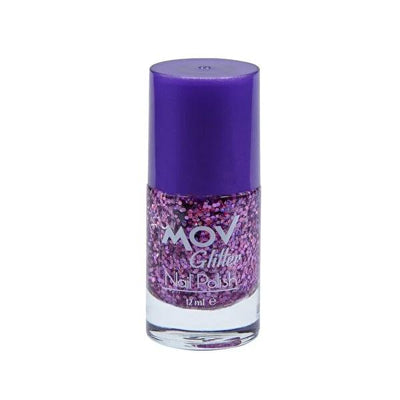 Mov Glitter Nail Polish - Shiny Nail Art & Decoration Supplies