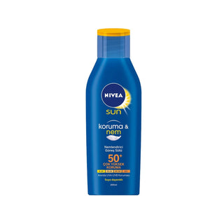 Nivea Sun SPF50 Sunscreen Lotion - 200ml, Supports Skin Barrier Function Nivea Sun SPF50 Sunscreen Lotion - Protect & Support Skin Nivea Sun, SPF50 sunscreen, sunscreen lotion, skin barrier support, UV protection, sun care, outdoor activities, beach essentials, family sunscreen, sensitive skin friendly, skincare with sun protection