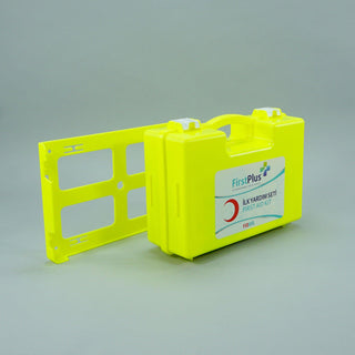 firstplus first aid kit yellow bag, first aid kit mounted on wall, office first aid kit with supplies FirstPlus First Aid Kit - Yellow Bag with Wall Mount Option for Office Workers & Employers FirstPlus First Aid Kit - Yellow Bag for Offices first-aid-kit, office-safety, yellow-bag, mounted-first-aid, first-aid-supplies, workplace-emergency, first-aid-essentials, healthcare, emergency-preparedness, ai-generated