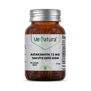 venatura astaksantin 12 mg supplement capsules, daily health support astaxanthin, 30 count bottle of venatura astaksantin VeNatura Astaksantin 12 mg - Daily Health Capsule | 30 Count VeNatura Astaksantin 12mg - Daily Health Capsule venatura, astaksantin, health-supplement, antioxidant, daily-vitamins, nutrition, wellness, soft-capsules, teenagers, ai-generated