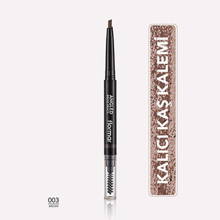 Flormar Angled Eyebrow Pencil with Brush - Long-Lasting, Natural Definition for Precise Brows Flormar Angled Eyebrow Pencil - Precise, Natural Brows eyebrow pencil, angled eyebrow pencil, brow pencil with brush, long-lasting eyebrow makeup, natural eyebrow definition, Flormar, makeup, cosmetics, beauty products, brow grooming, eyebrow definition, precise makeup, natural look, long-lasting makeup