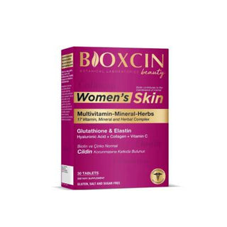 Bioxcin Beauty Women's: Advanced Skin, Hair & Nails Support - Collagen, Hyaluronic Acid, & Biotin Formula - Anti-Aging Dietary Supplement Bioxcin Beauty: Collagen, Hyaluronic Acid & Biotin for Radiant Skin Skin supplement for women, Collagen supplement, Hyaluronic acid supplement, Biotin supplement, Anti-aging supplement, Skin health supplement, Bioxcin Beauty Women's tablet, Vitamins for skin health, Minerals for skin health, Collagen peptides, Dietary Supplement, Skin care, Anti-aging, Women's health, Hai
