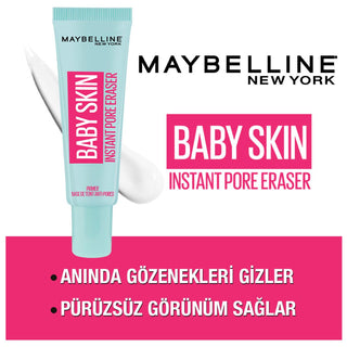 Maybelline Baby Skin: Poreless Skin Makeup Base & Pore Minimizer - Lightweight Formula for Smooth, Flawless Finish Maybelline Baby Skin: Poreless Makeup Base | Pore Minimizer Makeup base, Pore minimizer, Poreless skin, Maybelline Baby Skin, Makeup primer, Lightweight makeup base, Smooth skin makeup, Best pore filling primer, face primer, primer, makeup, pore filler, cherry extract, lightweight formula, all skin types, smooth skin, flawless finish, beauty, cosmetics, base makeup, face base, makeup for smooth