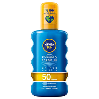 Nivea Sun SPF 50 Sunscreen Spray: UVA UVB Protection, Non-Greasy, Transparent Formula - For Outdoor Activities & Refreshing Feel Nivea SPF 50 Sunscreen Spray: UVA/UVB Protection & Refreshing sunscreen spray, SPF 50 sunscreen, water resistant sunscreen, non-greasy sunscreen, transparent sunscreen, UVA UVB protection, sun protection spray, sunscreen for outdoor activities, refreshing sunscreen, clear sunscreen spray, sunscreen, SPF 50, UVA protection, UVB protection, water resistant, non-greasy, transparent, 