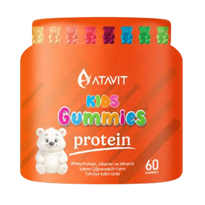 Atavit Kids Protein Gummies for Daily Nutrition 60 Count