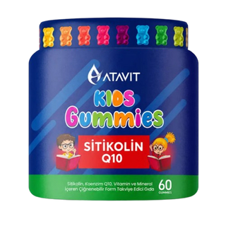 Atavit Kids Citicoline & Q10 Gummies for Daily Support 60 Count