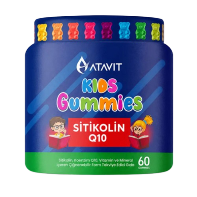 Atavit Kids Citicoline & Q10 Gummies for Daily Support 60 Count