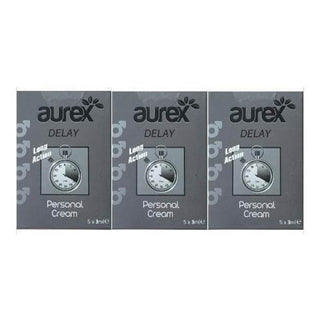 Aurex Delay Personal Cream 5x3 ml 3 Pack