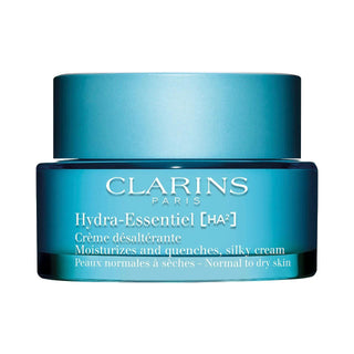 Clarins Hydra-Essentiel: Silky Hydrating Face Moisturizer with Hyaluronic Acid for Dry, Dull Skin & Pollution Protection - 24 Hour Plumpness Clarins Hydra Silky Moisturizer: Hyaluronic Acid - Hydrate Dry Skin Hydrating face cream, Hyaluronic acid moisturizer, Dry skin cream, Plumping moisturizer, Moisturizer for dull skin, Pollution protection skincare, Hydra-Essentiel moisturizer, Long-lasting hydration cream, Face Cream, Hyaluronic Power Complex, face moisturizer, dry skin, dull skin, hydration, hyaluroni
