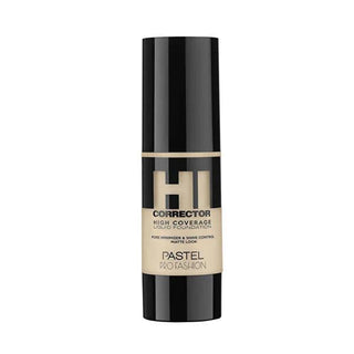 Pastel HI Corrector Liquid Foundation: High Coverage, Matte Finish, Pore Tightening - Best Foundation for Oily & Combination Skin (30ml/1.01 fl oz) Pastel HI Corrector: Matte Liquid Foundation for Oily Skin liquid foundation, matte foundation, high coverage foundation, foundation for oily skin, foundation for combination skin, pore tightening foundation, shine control foundation, long lasting foundation, dermatologically tested foundation, best matte foundation for oily skin, foundation, matte makeup, oily 