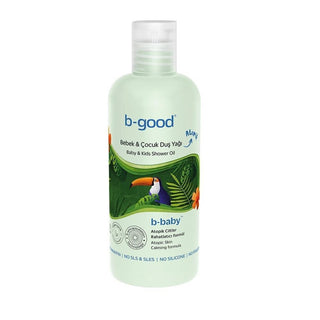 b-good Baby Shower Oil for Dry and Atopic Skin - Gentle, Vegan, and Moisturizing for Sensitive Baby Skin b-good Baby Shower Oil for Dry Skin | Vegan & Gentle Baby shower oil, Atopic skin care, Vegan baby products, Natural baby skincare, Dry skin relief for babies, Gentle baby care, Sensitive skin solutions, Chemical-free baby products, Moisturizing baby oil, Ceramide baby care