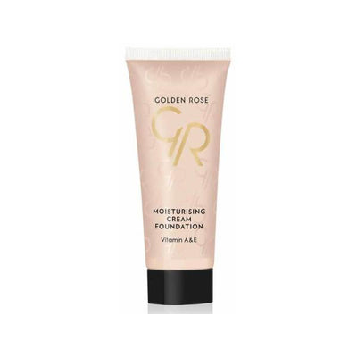 Golden Rose Moisturising Cream Foundation: Natural Finish, Hydrating Makeup Base, Conceals Imperfections - 35ml