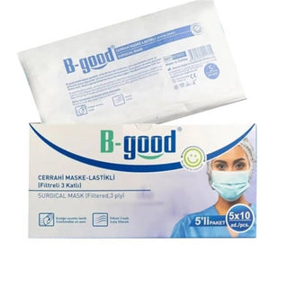 B-good Elastic Surgical Mask 5-Pack 50-Piece Box