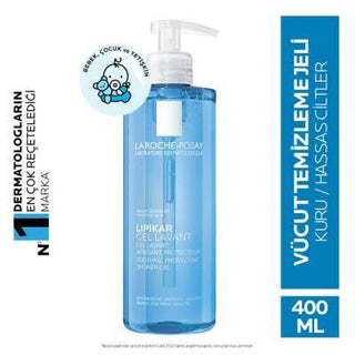 La Roche-Posay Lipikar Gentle Cleansing Gel: Hypoallergenic, Paraben & Soap-Free Body Wash for Dry, Sensitive Skin - 400ml La Roche-Posay Lipikar: Gentle Cleanser for Dry, Sensitive Skin La Roche Posay Lipikar Gel Lavant, gentle cleansing gel, sensitive skin cleanser, dry skin body wash, paraben-free cleanser, hypoallergenic body wash, niacinamide cleanser, soap-free cleanser, gentle cleanser, sensitive skin, dry skin, body wash, face wash, cleanser, paraben free, hypoallergenic, niacinamide, soap free, ski