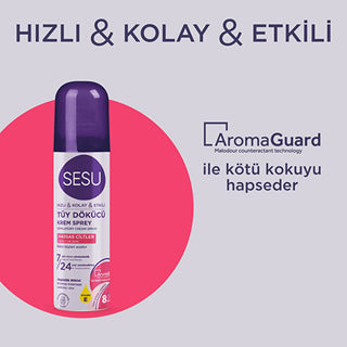 Sesu Hair Removal Foam for Sensitive Skin 150ml | Quick & Easy