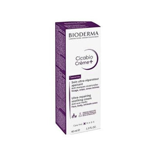 Bioderma - Soothing Skin Cream for Sensitive Skin, Hypoallergenic & Fragrance-Free Moisturizer for Face, Lips & Body - 1.35 fl oz Bioderma Soothing Skin Cream - Hypoallergenic & Fragrance-Free soothing skin cream, Bioderma Cicabio Creme, skin repair cream, hypoallergenic skin care, fragrance-free moisturizer, sensitive skin products, tattoo aftercare, gentle skincare, baby skincare, face cream, lip balm, body moisturizer