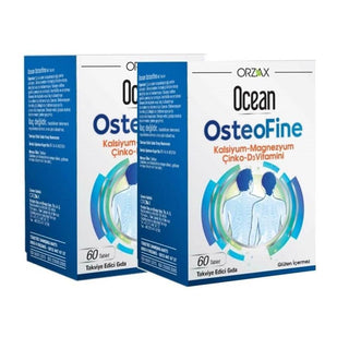 Ocean OsteoFine - Calcium Magnesium Zinc Supplement for Bone Health Support - 60 Tablets Calcium Magnesium Zinc Supplement - 60 Tablets by Ocean Dietary Supplement, Calcium Magnesium Zinc Supplement, Vitamin D3 Supplement, Bone Health Support, Adult Nutritional Supplements, Mineral Supplements, Health and Wellness, Dietary Deficiencies, Bone Density Support, Nutritional Supplements, Ocean Osteofine
