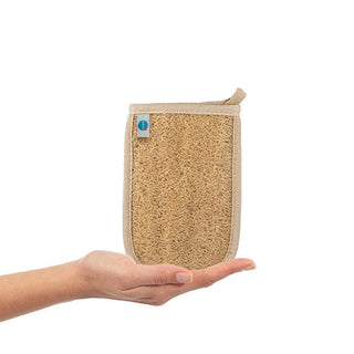 Natural Loofah Bath Glove Exfoliating Dual Sided | Handmade in Turkey