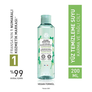 Micellar Makeup Cleansing Water for Combination/Oily Skin - Organic Mint Cleanser Micellar Makeup Cleansing Water for Oily Skin Micellar Water, Makeup Remover, Cleansing Water for Combination/Oily Skin, Organic Mint Cleanser, Acne-Prone Skin Care, Skincare, Cosmetics, Beauty Products, Makeup Removal, Facial Cleanser, Oil Control, Purifying Cleanser, Gentle Skincare, Daily Skincare Routine