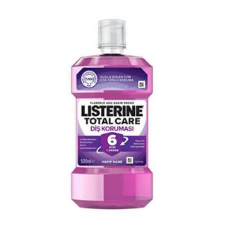 Listerine Total Care Mouthwash - 6 Benefits in 1, Mild Mint Flavor, 16.91 fl oz Listerine Total Care Mouthwash - 6 Benefits in 1 Listerine Total Care, mouthwash, oral care, mouth rinse, antiseptic mouthwash, mild mint flavor, plaque reduction, gum health support, comprehensive oral care, daily oral hygiene, post-meal freshness
