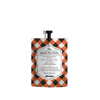 Davines The Quick Fix Circle Hair Care Mask - 50ml Multi-Purpose Hair Treatment for Damaged Hair Davines Quick Fix Hair Mask - Intensive Repair Hair care mask, Quick hair treatment, Multi-purpose hair product, Davines hair care, Intensive hair repair, Hair care for damaged hair, Nourishing hair mask, Hair treatment, Cosmetic hair care, Hair repair products