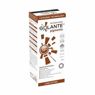 Solante Pigmenta SPF 50+ Sunscreen Lotion: Fades Sunspots, Protects & Brightens Skin with Vitamin C & Niacinamide – Non-Greasy, Broad Spectrum Protection Solante SPF 50+ Sunscreen: Fade Sunspots & Protect Skin SPF 50+ Sunscreen, Pigmentation Lotion, Sun Protection for Sunspots, Vitamin C Sunscreen, Niacinamide Sunscreen, Hypoallergenic Sunscreen, Broad Spectrum Sunscreen SPF 50, Sunscreen for Hyperpigmentation, Non-Greasy Sunscreen, Daily Sunscreen Lotion, sunscreen, sunblock, sun care, hyperpigmentation, d