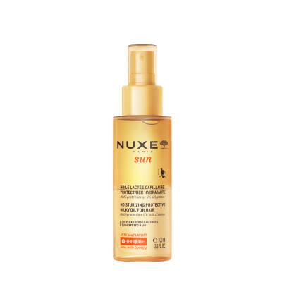 Nuxe Sun: UV Protection Moisturizing Hair Oil - Water Resistant Beach & Summer Hair Care, Protects from Sun, Salt & Chlo