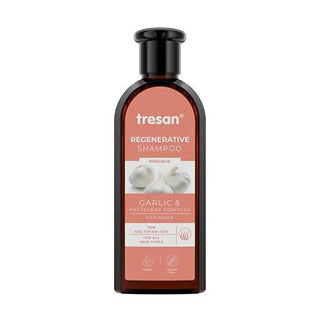Tresan Garlic Shampoo 10.14 fl oz - Natural Hair Care for Damaged Hair Tresan Garlic Shampoo - Natural Hair Care garlic shampoo, herbal hair care, Tresan shampoo, natural shampoo, hair nourishment, damaged hair care, hair health, natural hair products, hair care routine, healthy hair, shiny hair, voluminous hair, concentrated shampoo