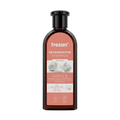 Tresan Garlic Shampoo 10.14 fl oz - Natural Hair Care for Damaged Hair