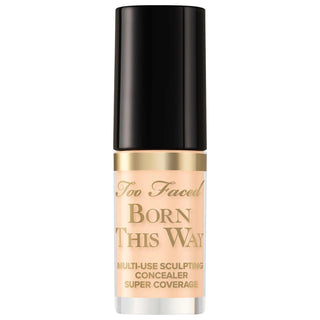 Too Faced Mini Born This Way Concealer: Super Coverage, Multi-Use - Natural Finish, Vegan, Cruelty-Free, Hydrating, Long-Wearing Too Faced Born This Way Concealer: Full Coverage, Natural Finish full coverage concealer, natural finish concealer, vegan concealer, cruelty-free concealer, hydrating concealer, multi-use concealer, contour concealer, Born This Way concealer, long-wearing concealer, best full coverage concealer, concealer, makeup, cosmetics, full coverage makeup, natural makeup, vegan makeup, crue