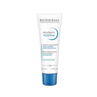 bioderma atoderm nutrition cream 40ml front view, bioderma atoderm nutrition cream 40ml texture, bioderma atoderm nutrition cream 40ml application on skin Bioderma Atoderm Nutrition Cream - Intense Moisture | 40ml Bioderma Atoderm Nutrition Cream - Intense Moisture | 40ml bioderma, atoderm-nutrition-cream, intense-moisture, dry-skin-care, anti-aging, hypoallergenic, moisturizer, skin-nourishment, makeup-base, ai-generated