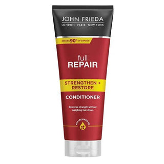 John Frieda Full Repair Hair Conditioner - 8.45 fl oz - Deeply Nourishes & Repairs Damaged Hair, Split Ends & Breakage - Intensive Hair Treatment John Frieda Hair Conditioner - Repair Damaged Hair & Split Ends hair conditioner, damaged hair repair, hair treatment, John Frieda hair, hair care, split end repair, hair breakage treatment, conditioner, hair repair, damaged hair, hair mask, moisturizing, hair treatment for damaged hair, hair breakage, women's hair care, personal care, beauty, hair product, dry ha