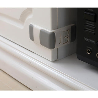Miny Baby Safety Drawer Lock with Double Security Button - Childproof Solution for Parents Miny Baby Safety Drawer Lock - Secure & Easy to Install baby safety lock, childproof drawer lock, double safety button lock, babyproofing products, drawer safety lock, child safety products, baby safety solutions, parent safety tips