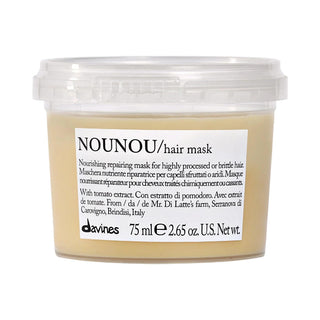 Davines NOUNOU Repair Hair Mask: Deeply Hydrating Treatment for Damaged, Bleached & Dry Hair - Sulfate-Free, Color Safe Davines NOUNOU Hair Mask: Repair & Hydrate Damaged Hair Repair hair mask, Damaged hair treatment, Hair mask for bleached hair, Hair mask for dry hair, Sulfate-free hair mask, Color safe hair mask, Hydrating hair mask, Fiaschetto Tomato Extract hair mask, Hair mask for split ends, Nourishing hair mask, hair mask, damaged hair, dry hair, bleached hair, permed hair, relaxed hair, split ends, 