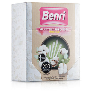 benri-ear-cleaning-swabs-200-pack, eco-friendly-cotton-ear-swabs, benri-ear-cleaning-swabs-box Benri Ear Cleaning Swabs - 200 Count | Eco-Friendly Benri Ear Cleaning Swabs - 200 Pack benri, ear-cleaning, cotton-swabs, biodegradable, personal-hygiene, eco-friendly, family-care, hygiene-products, safe-for-kids, ai-generated