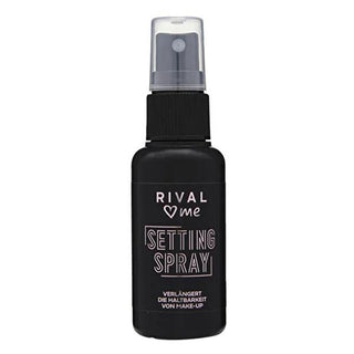 Rival Loves Me: Long Lasting Makeup Setting Spray - Extends Wear, Keeps Makeup Flawless - 50ml Rival Loves Me Setting Spray: Set Makeup For All Day Wear makeup setting spray, setting spray, makeup fixer, long lasting makeup, makeup extender, face setting spray, makeup finishing spray, makeup, setting, spray, face, long-wear, flawless, beauty, cosmetics, 50ml, travel-size, purse-friendly, touch-up, smudge-proof, crease-proof, fading, oily skin, combination skin, all skin types, makeup longevity, makeup durab