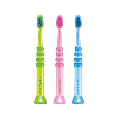 Curaprox Curakid CK4260 Ultra Soft Baby Toothbrush for Infants and Toddlers (0-4 Years) - Gentle on Gums, Soft Bristles,