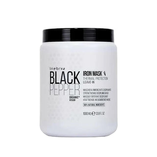 Inebrya Black Pepper Thermal Protection Hair Mask - 1000ml Nourishing & Strengthening Hair Care Inebrya Black Pepper Thermal Protection Hair Mask - Nourishing & Strengthening Hair Mask, Thermal Protection, Black Pepper Hair Mask, Hair Care, Nourishing Hair Mask, Hair Repair, Heat Styling Protection, Hair Strengthening, Black Pepper Extract, 1000ml, Generous Size, Value Pack, Hair Treatment, Damaged Hair, Treated Hair, Hair Nourishment